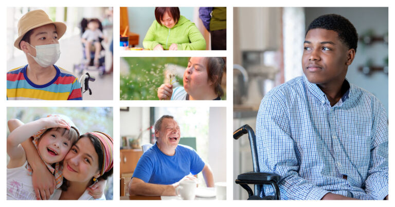 collage of people with special needs